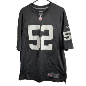 Retro Nike NFL Oakland Raiders Khalil Mack #52 Black Jersey M Las Vegas